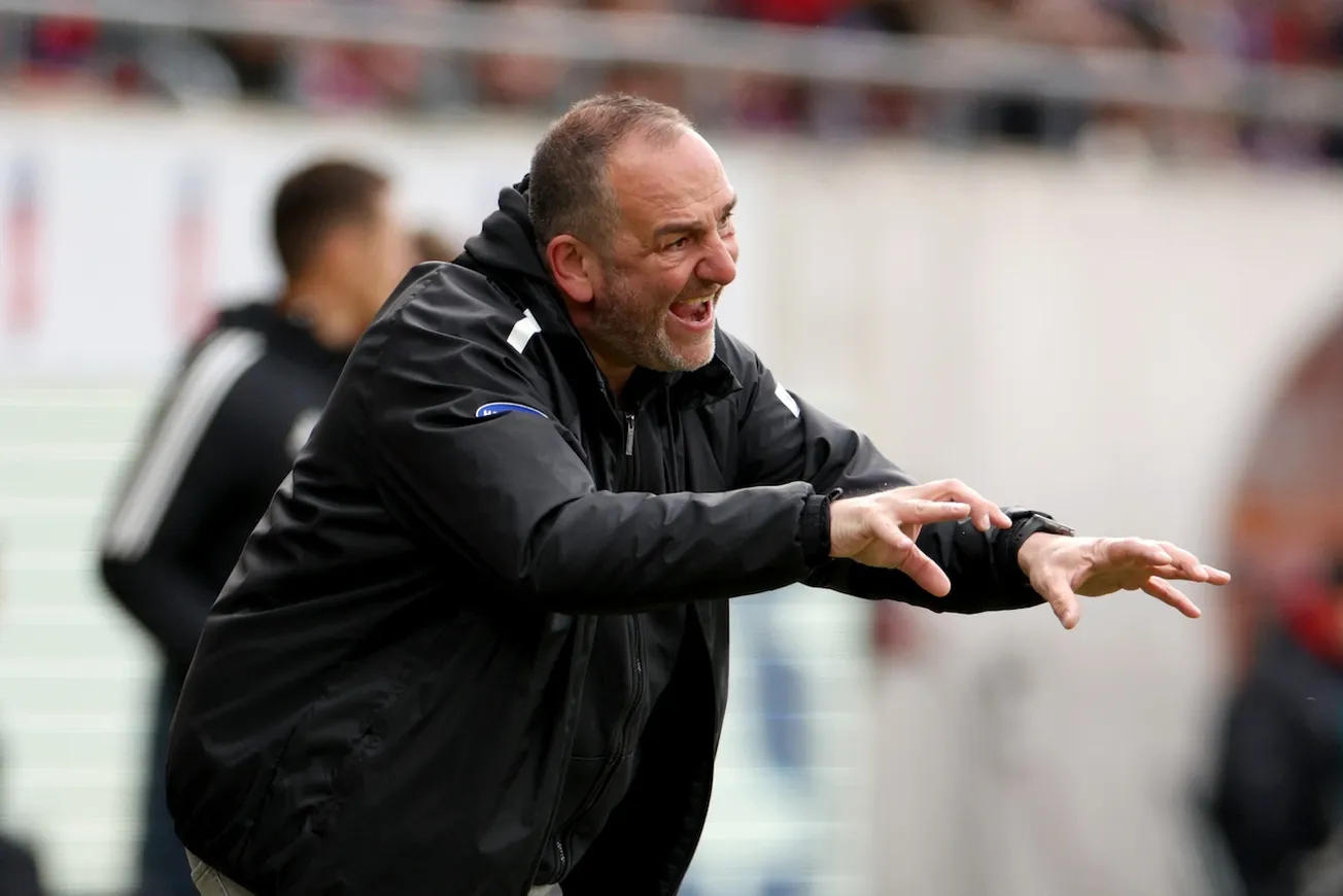 Frank Schmidt in Aktion beim 1. FC Heidenheim. Foto: Getty / Adam Pretty (OF)