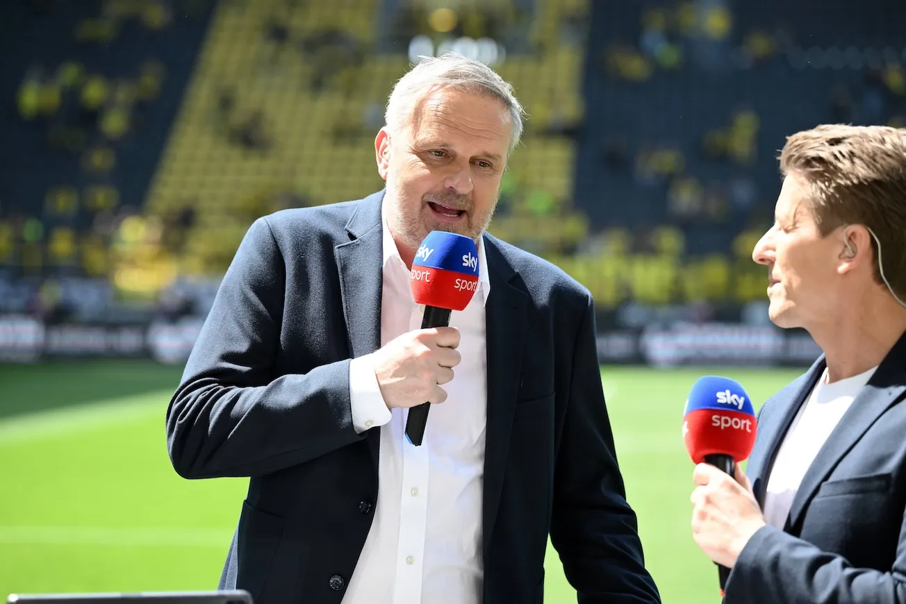 Immer Klartext: Didi Hamann am Sky Mikrofon. Foto: Imago / Team 2