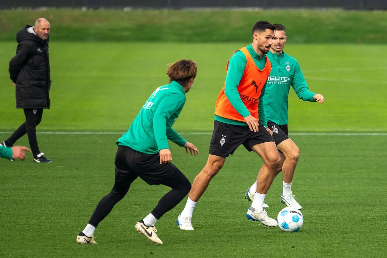 Tim Kleindienst beim öffentlichen Training. Foto: Imago / Kirchner-Media