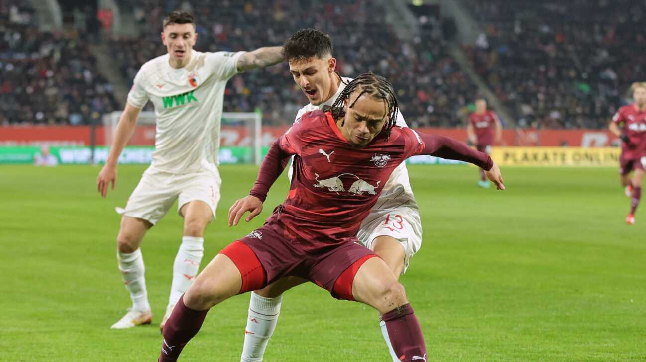 RB Leipzig mit Nullnummer in Augsburg